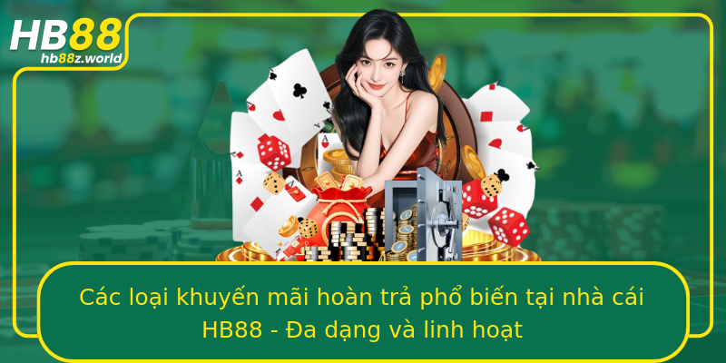 Các loại khuyến mãi hoàn trả phổ biến tại nhà cái HB88 - Đa dạng và linh hoạt